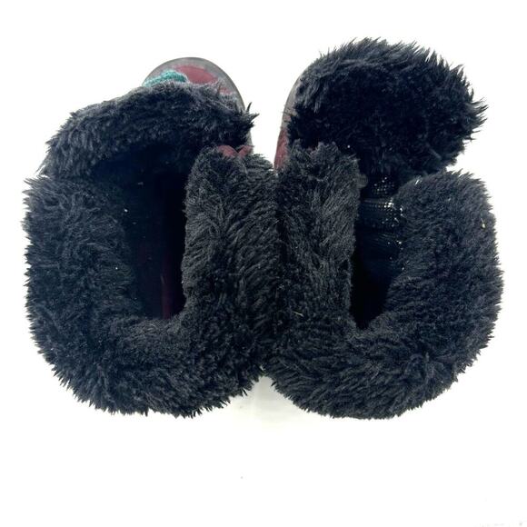 Columbia Waterproof Purple Nylon/ Faux Fur Lace Up Boots, GUC, Sz Kids 1 (K1-A) - Picture 6 of 9